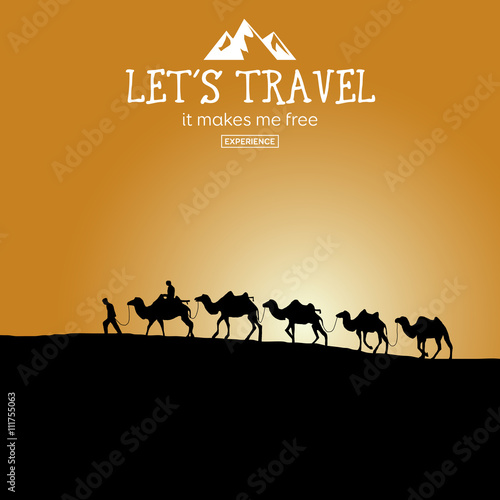 Web vector illustration on the theme of Climbing, Trekking, Hiking, Walking. Downshifting.
