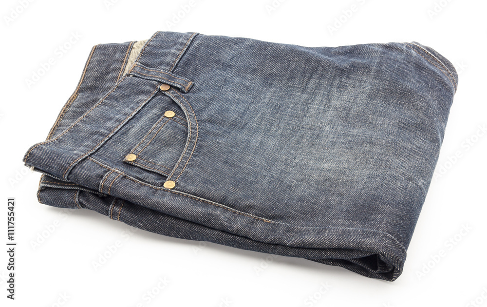 blue jeans on white background blue jeans on white background