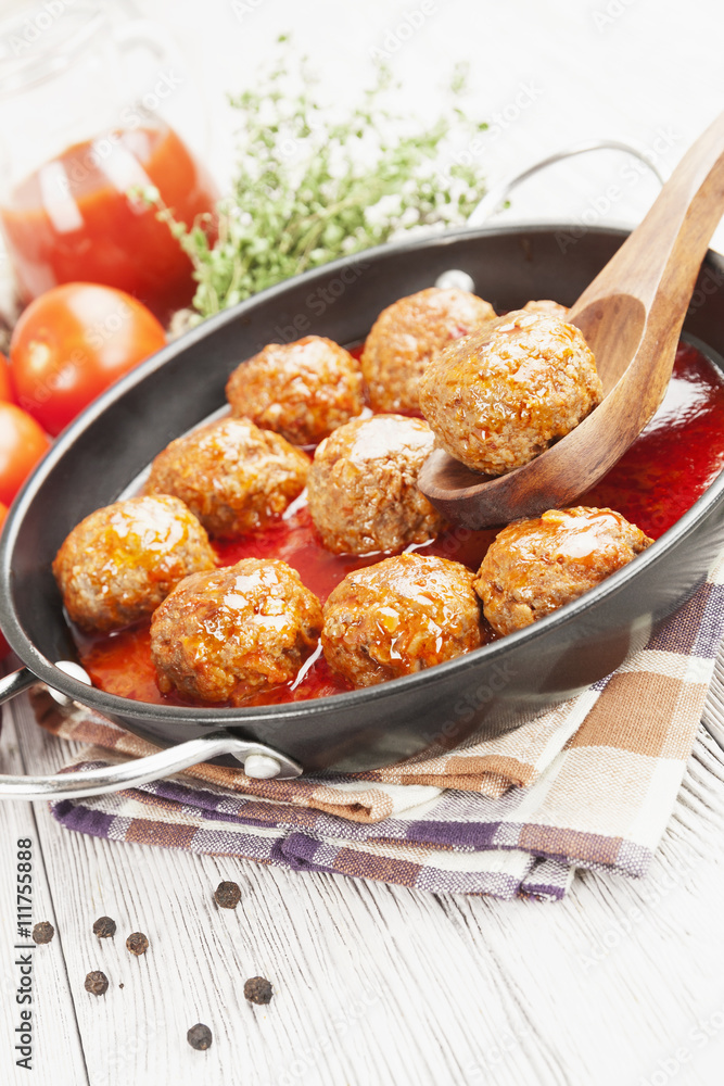 Meatballs on the table Meatballs on the table