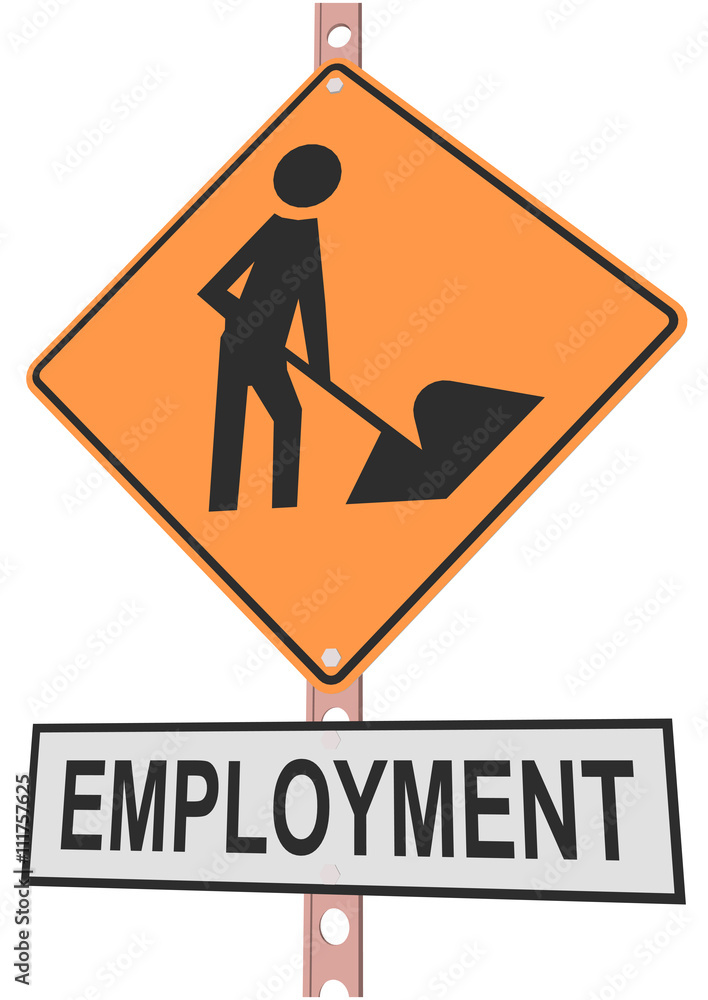 Yellow road sign with discount message and sale alert Yellow road sign with discount message and sale alert