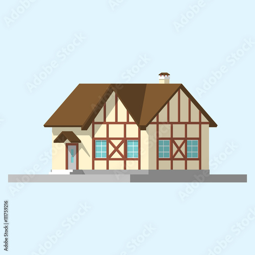 isometric image of a private house