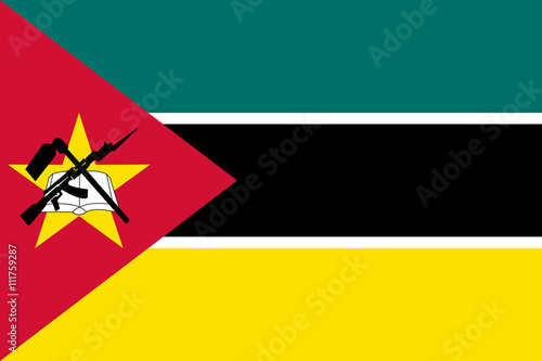 Flag of Mozambique.