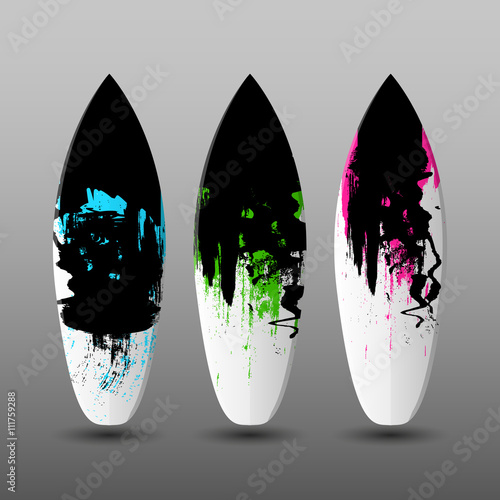 Vector Surfboard Design Templates