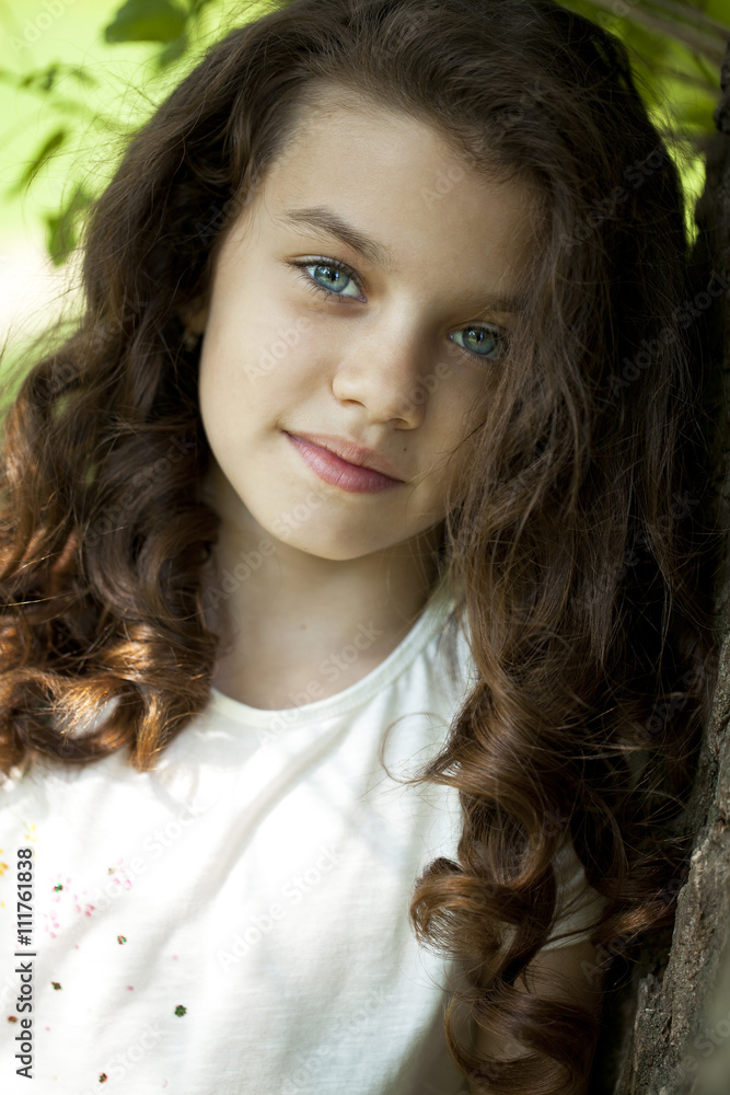 Portrait of a beautiful young little girl Portrait of a beautiful young little girl