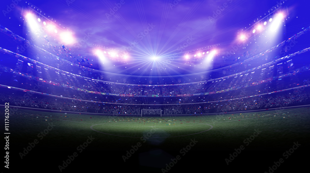 Obraz premium stadium light at night