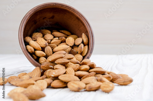 Almonds in a bowl