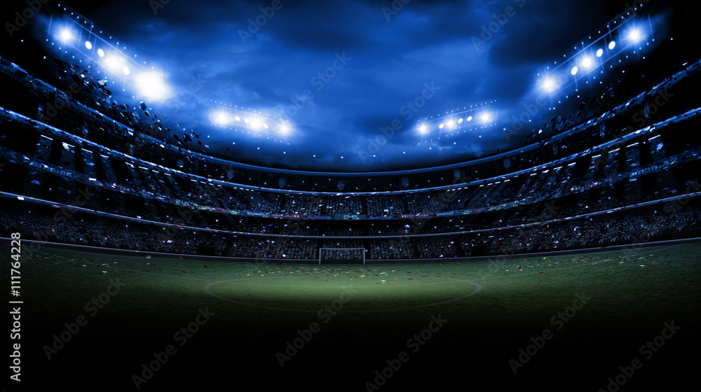 Naklejka premium stadium light at night