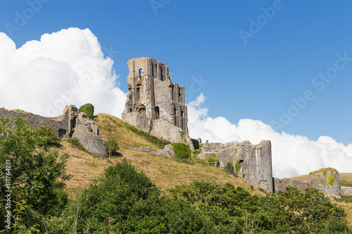 Foto Ancient Corfe Castle, Dorset, United kingdom