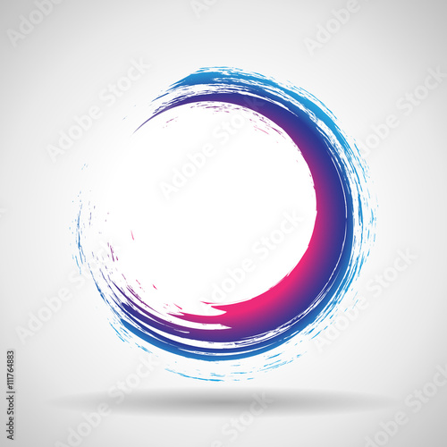 Circle Shape - Isolated On Gray Background - Vector Illustration, Graphic Design