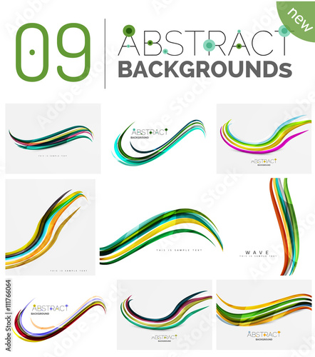 Set of abstract backgrounds
