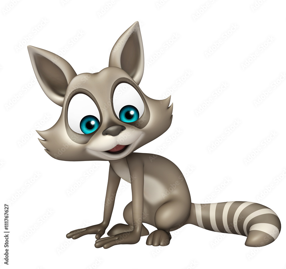 funny Raccoon cartoon character funny Raccoon cartoon character