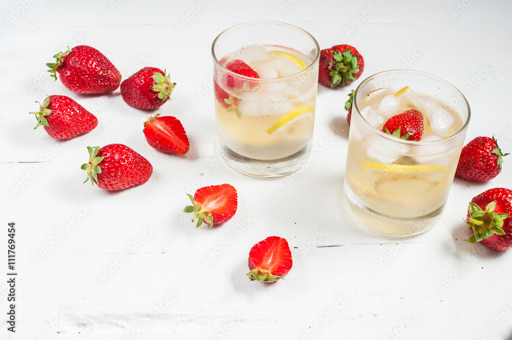 homemade lemonade on a white wood background homemade lemonade on a white wood background