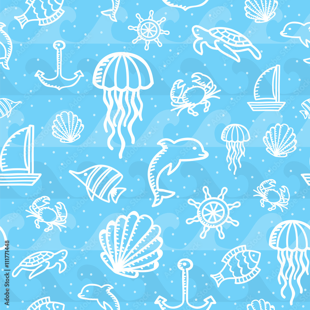 Marine simless background Marine simless background