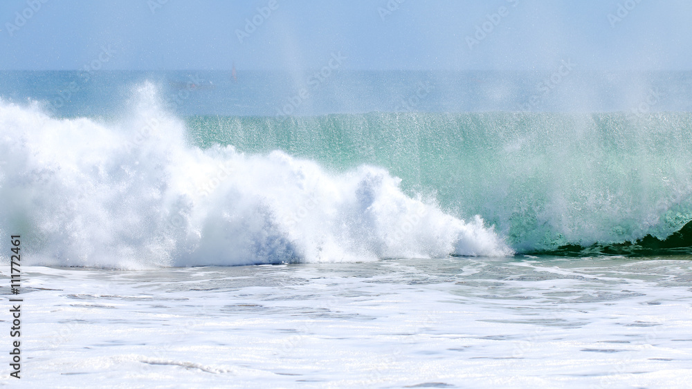 Amazing natural beauty and power of ocean wave