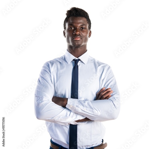 Handsome business black man