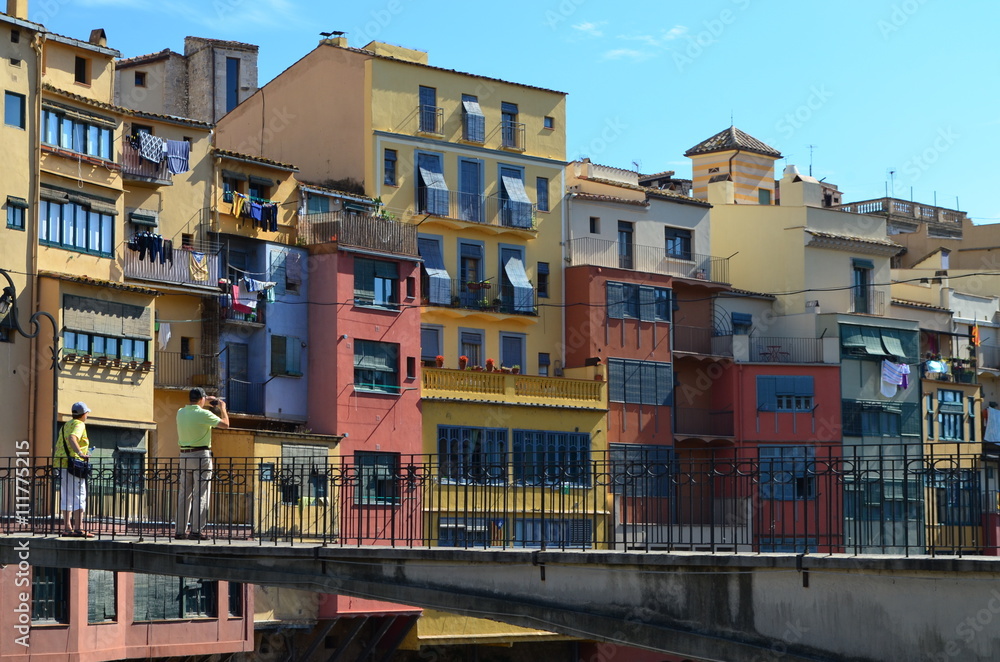 Bridge to the Old Town - Girona, Catalonia, Spain