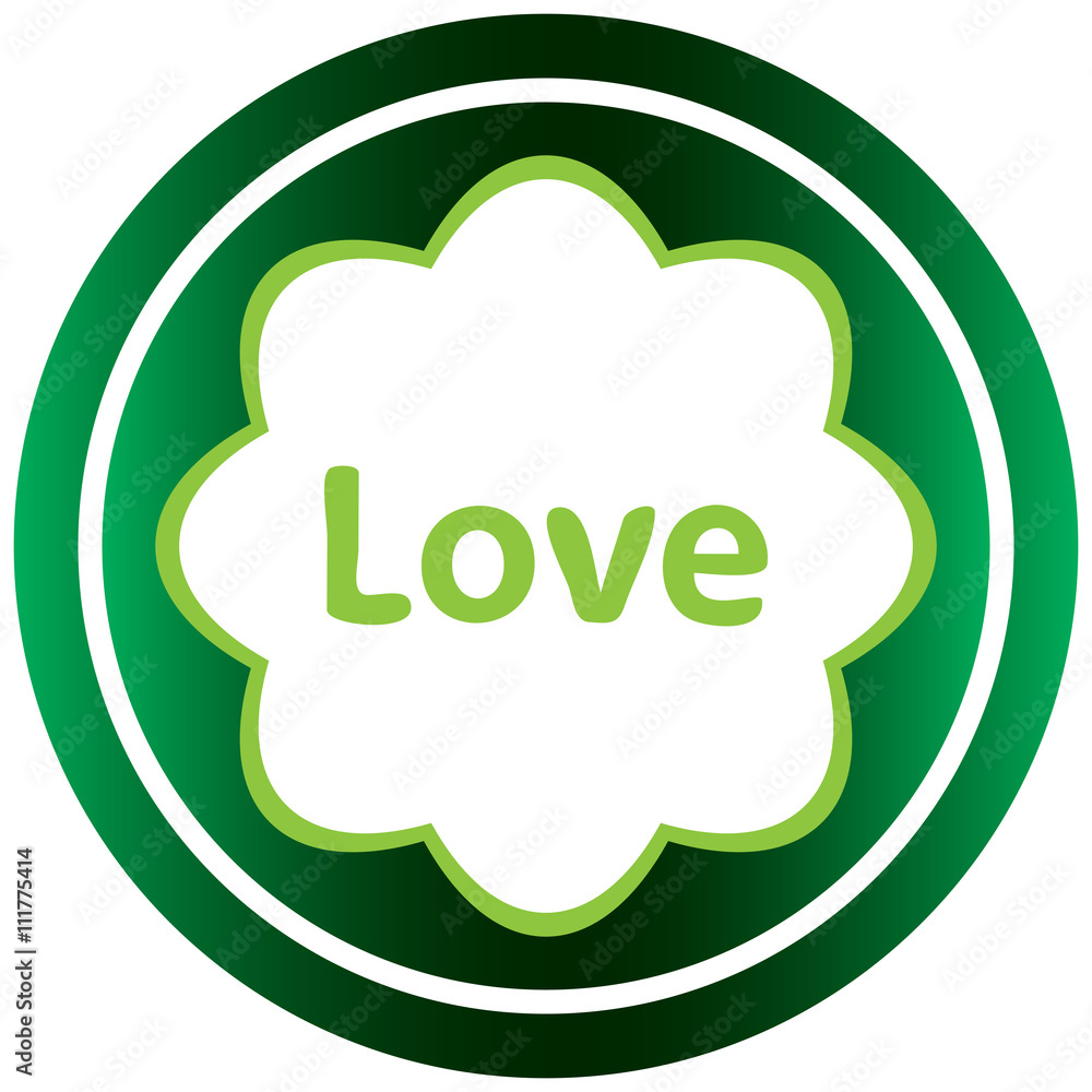 Green icon love Green icon love
