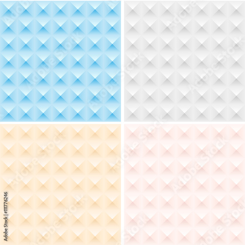 Fototapeta Naklejka Na Ścianę i Meble -  Set of four seamless pattern