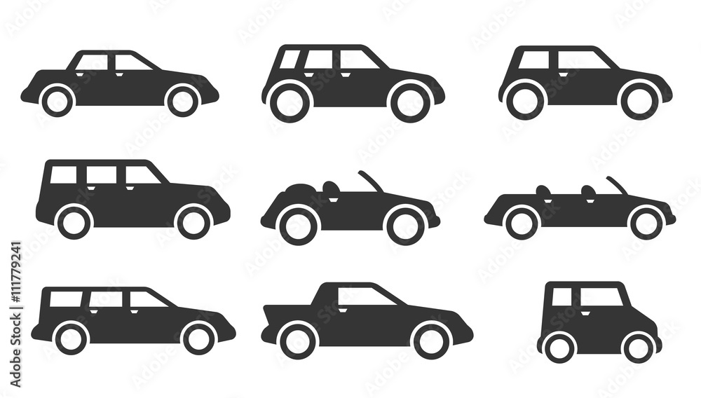 Car icon set