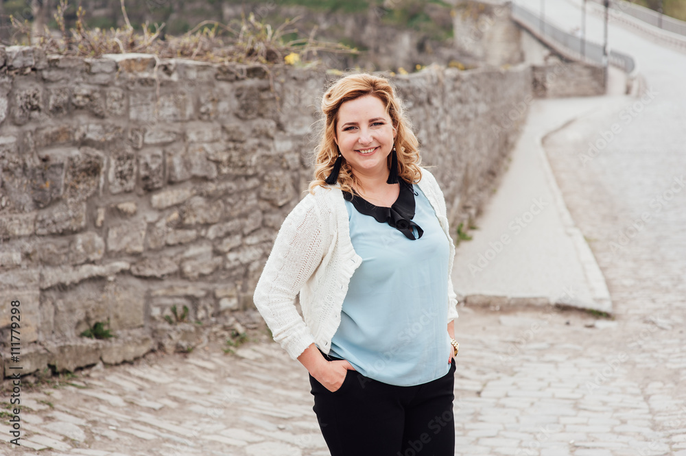beautiful happy woman smiling