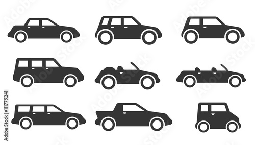 Car icon set