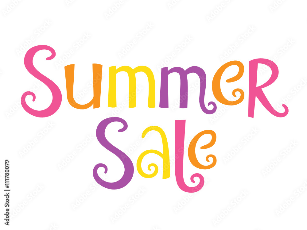 SUMMER SALE banner in Festive Font SUMMER SALE banner in Festive Font