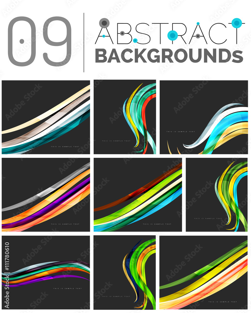 Pack of vector abstract backgrounds Pack of vector abstract backgrounds
