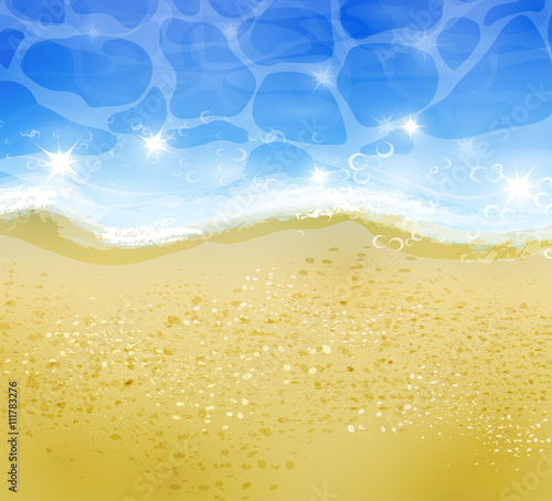 Beautiful beach top view