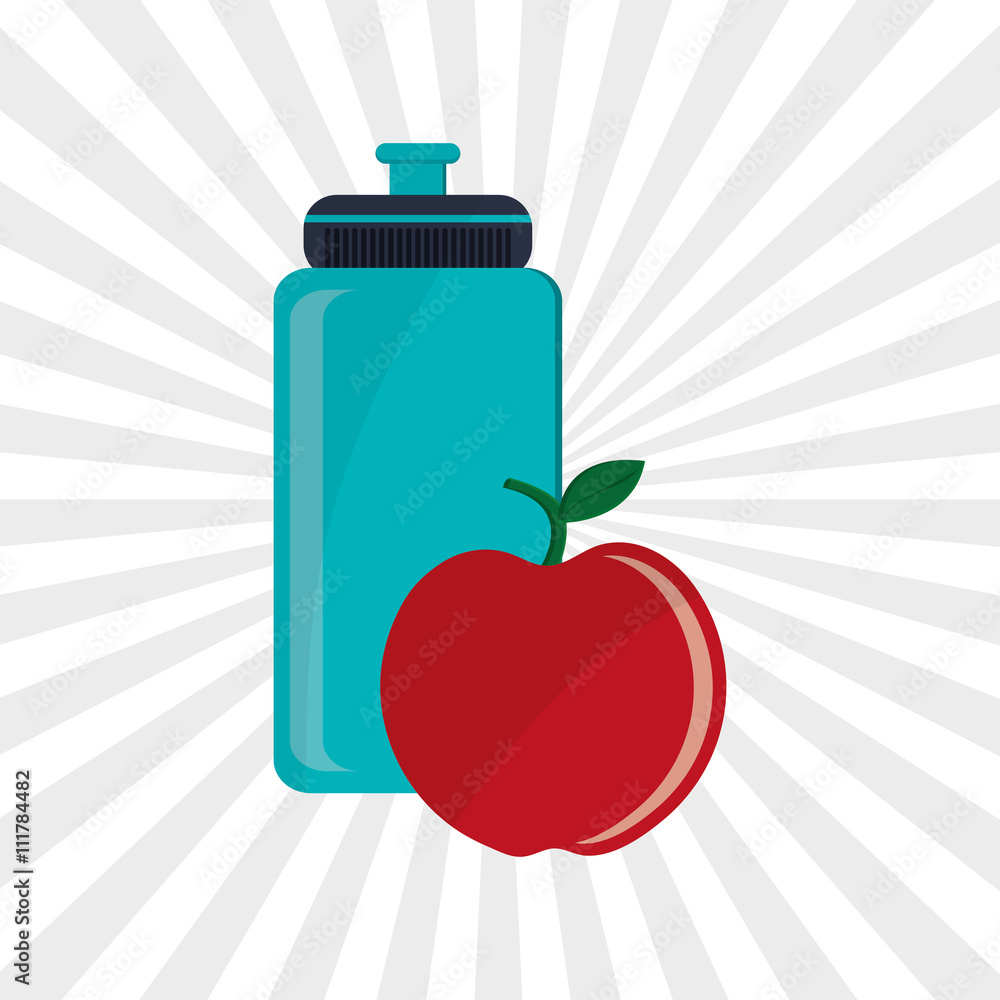 Healthy lifestyle design. Bodycare icon. Colorful illustration Healthy lifestyle design. Bodycare icon. Colorful illustration