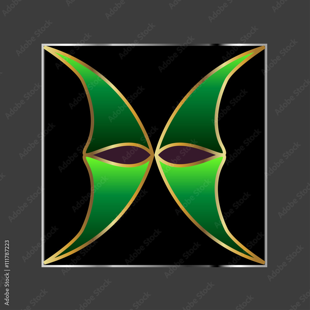 Abstract green shape