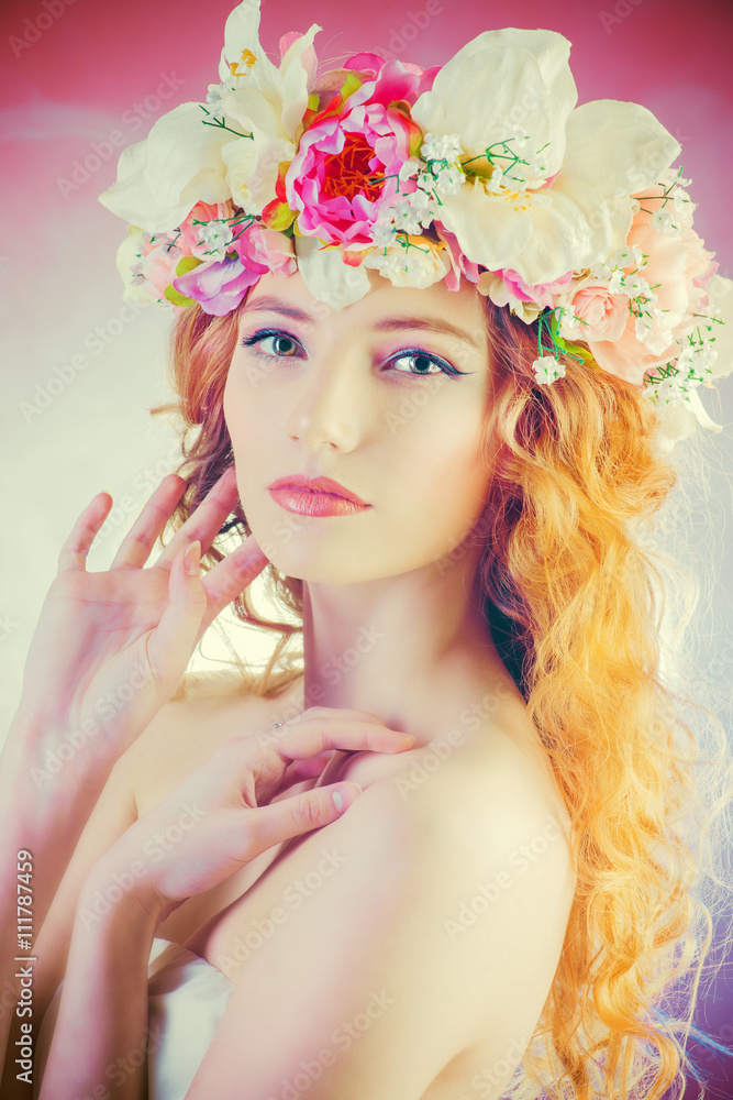 Naklejka premium floral nymph