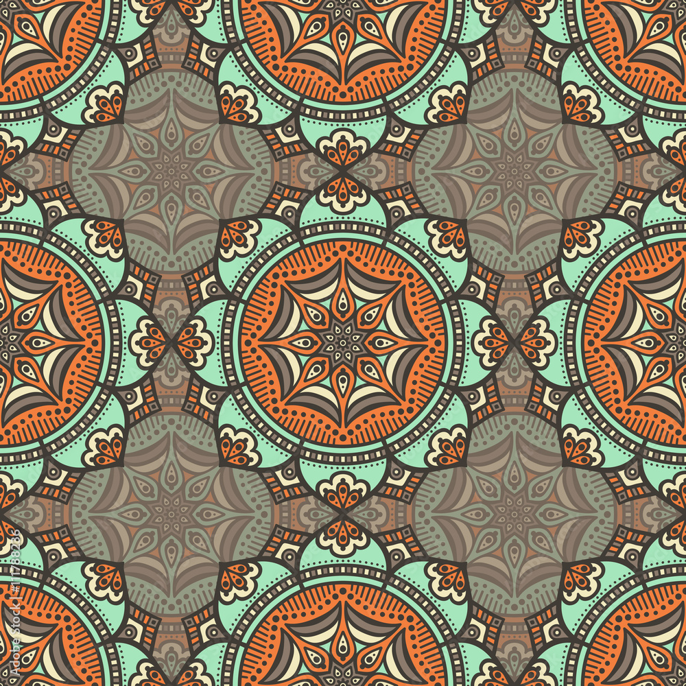 Ethnic floral seamless pattern Ethnic floral seamless pattern