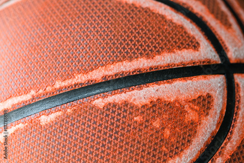 Old Basketball close up © leungchopan