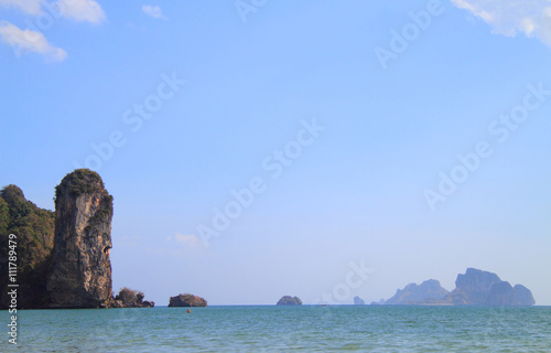 scenery cliff nearly Ao Nang in Krabi province