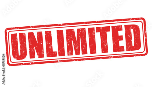 Unlimited sign or stamp