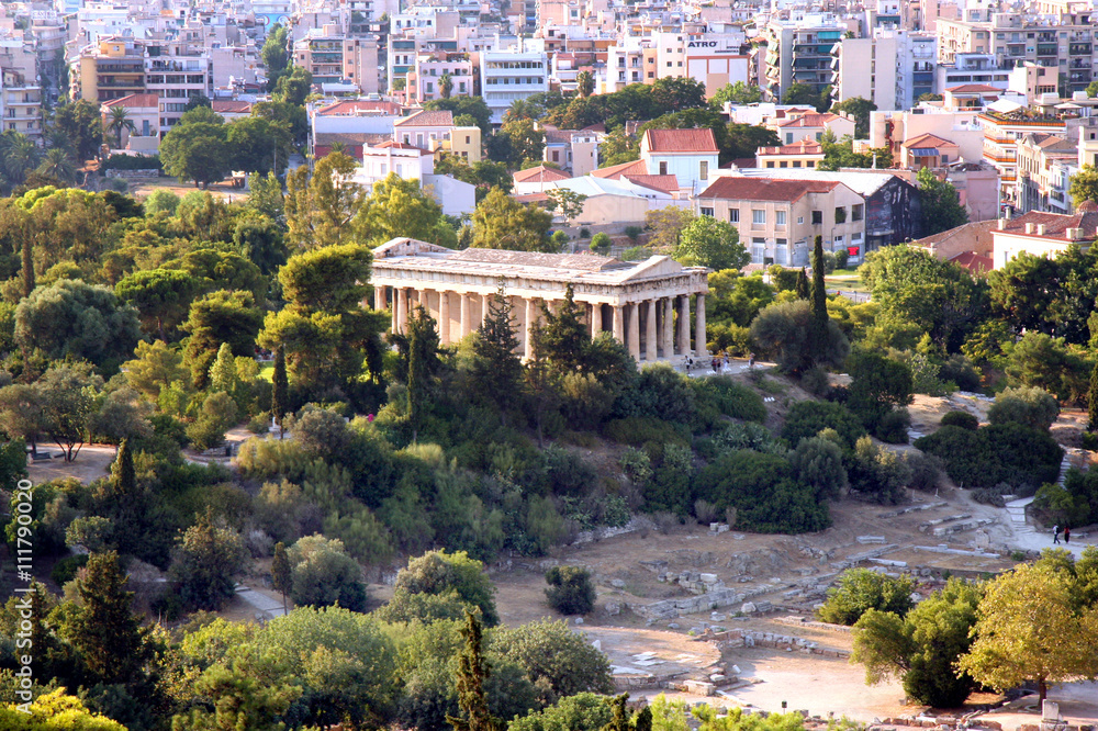 Fototapeta premium Braiment antique à Athènes en Grèce