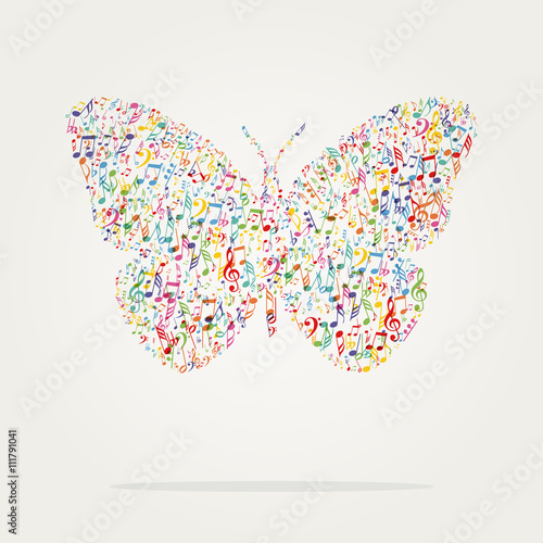 butterfly shape music color