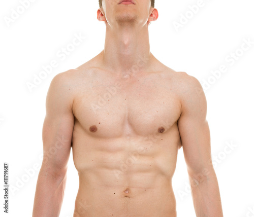 Male Chest Anatomy - Man Muscles Front View