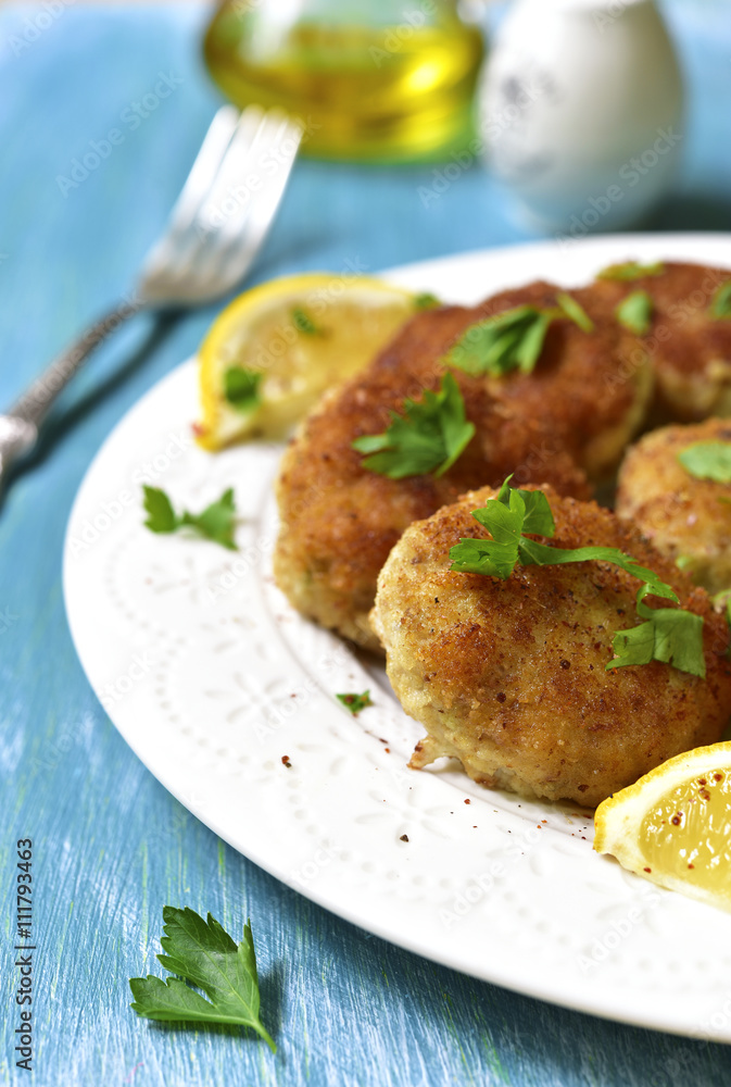 Fish croquettes. Fish croquettes.