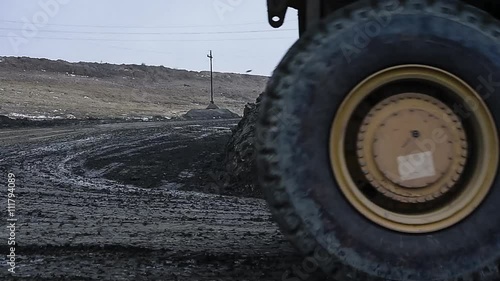 Dump Truck carries ore.