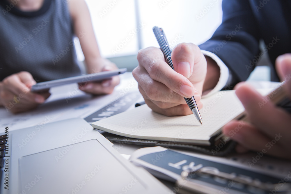 Business Team Discussion Data Marketing Statistics Concept Business Team Discussion Data Marketing Statistics Concept