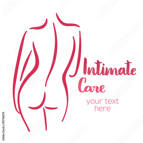 Woman intimate care silhouette