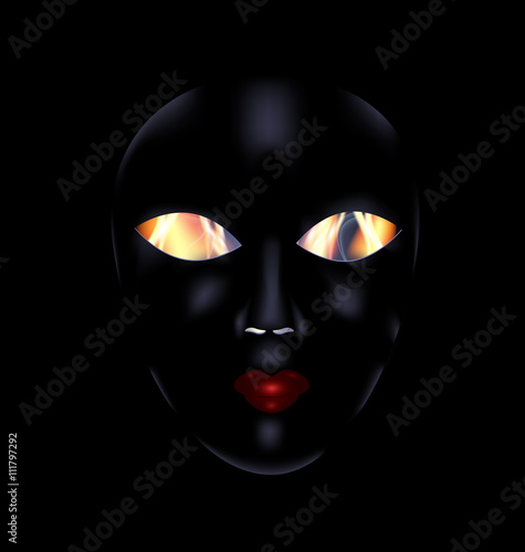 darkness and black mask