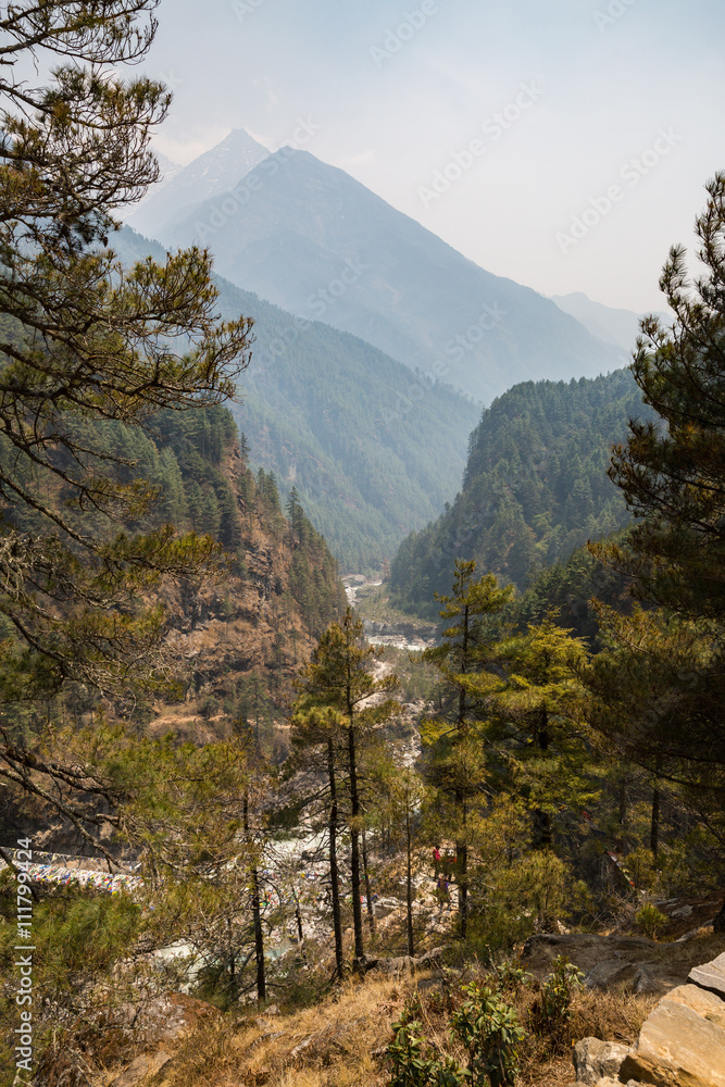 Fototapeta premium The trail in the Himalayas