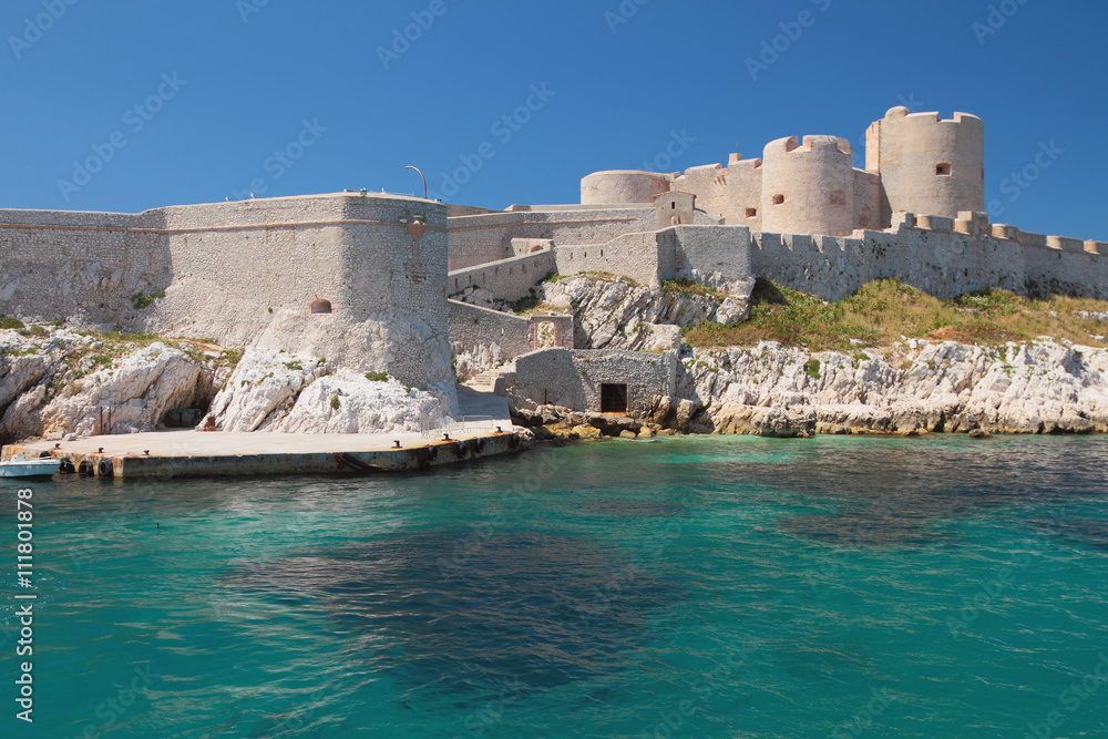 Mooring and fortress. Chateau If, Marseille, France