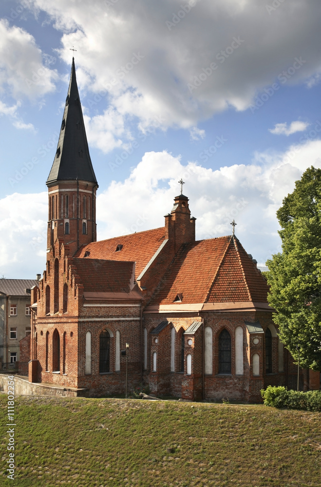 Vytautas Great church in Kaunas. Lithuania
