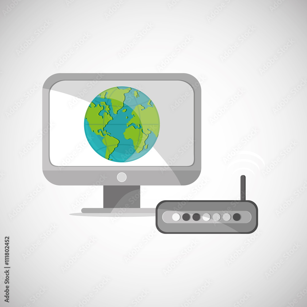 Communication design. Internet concept. Isolated illustration Communication design. Internet concept. Isolated illustration