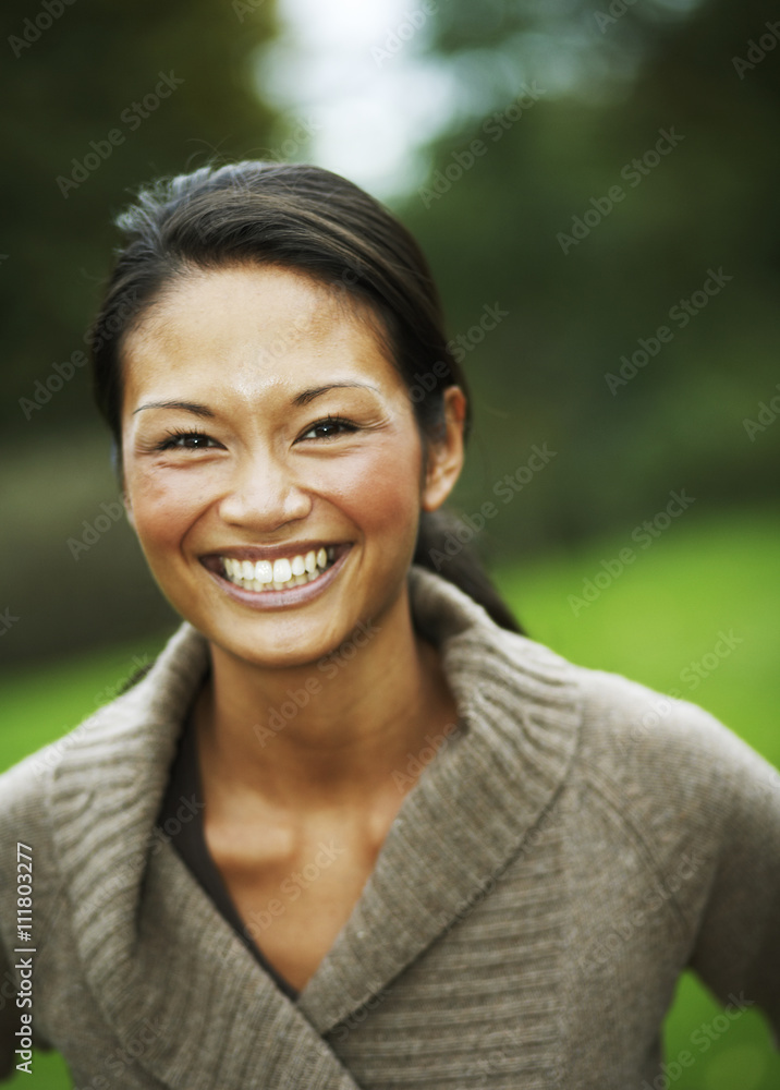 Portrait of a smiling teenage girl. Portrait of a smiling teenage girl.