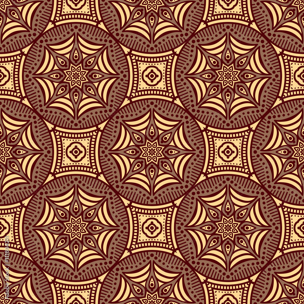 Ethnic floral seamless pattern Ethnic floral seamless pattern