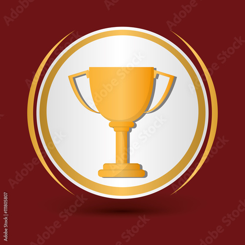 Champion design. winner icon. Colorful illustration
